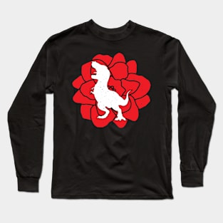 Trex flower, cute valentine's day gift 2022 Long Sleeve T-Shirt